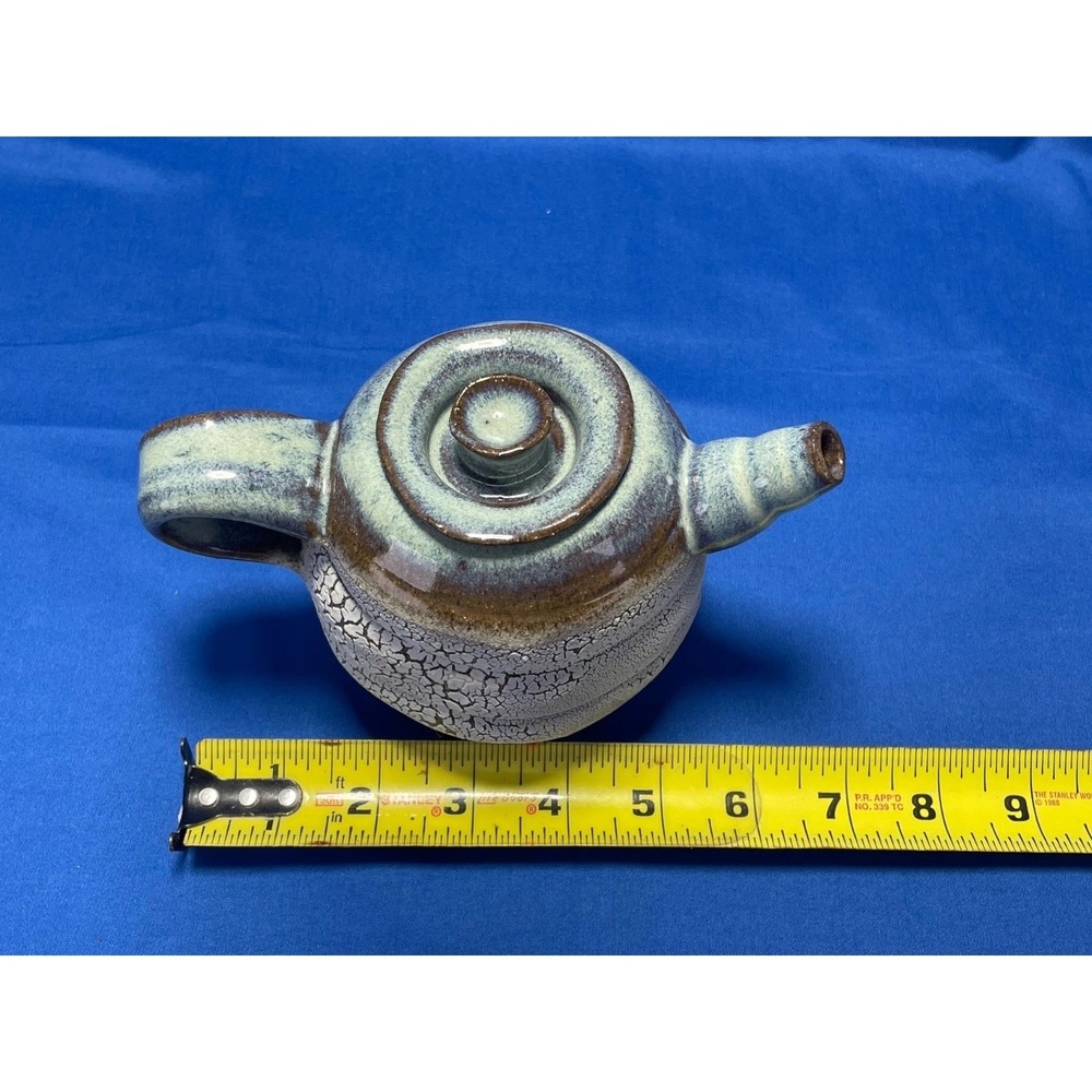 Hagi Yaki Studio Pottery Signed Japanese Tea Set Kairagi Glaze Teapot - Picture 3 of 14